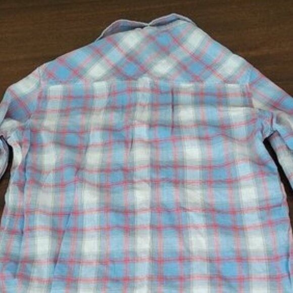 Hurley Wilson Ex-Boyfriend Plaid Button Down Shirt Women's Size XS - Picture 8 of 10